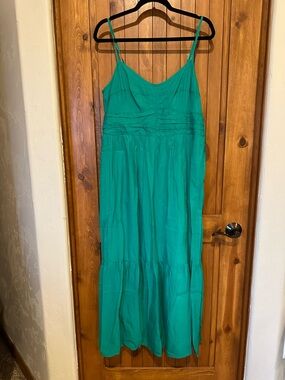 Universal Thread Teal Spaghetti-Strap Maxi Dress